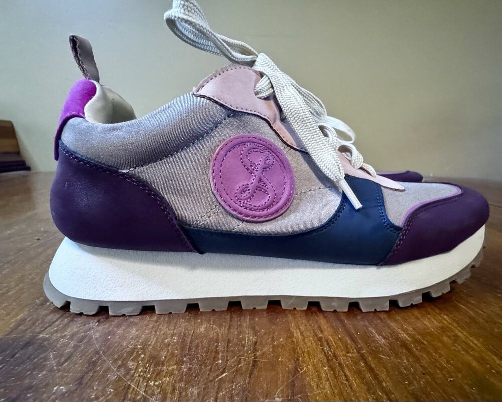 Sam & Libby Women’s Sneakers Size 9M EU 40 Colorblock Pink Purple Casual Lace Up